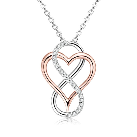 Infinity Heart Moissanite Necklace