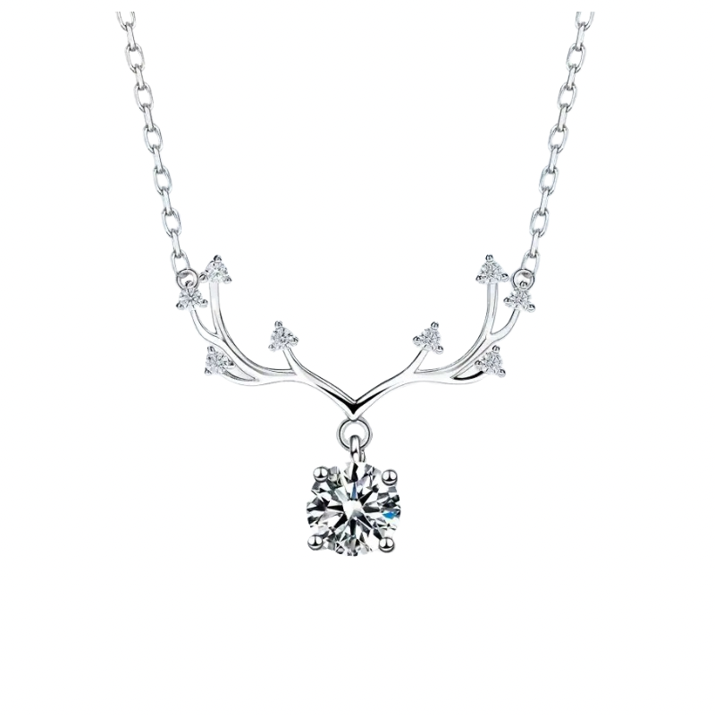 925 Snowflake Moissanite Necklace