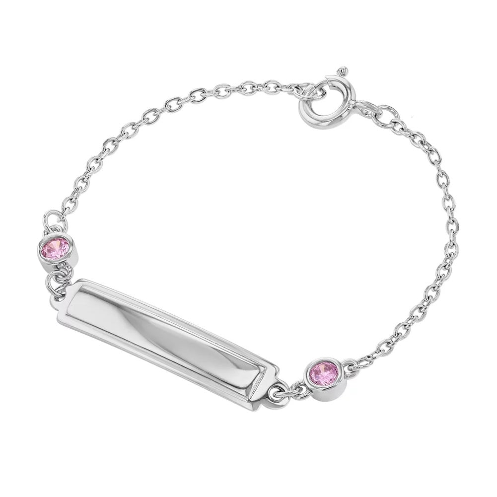 Pink CZ Gemstone Bracelet