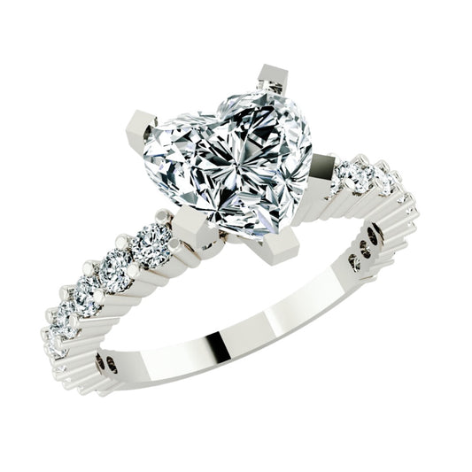 Accented Heart Solitaire