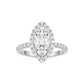 Marquise Cut Pave Halo