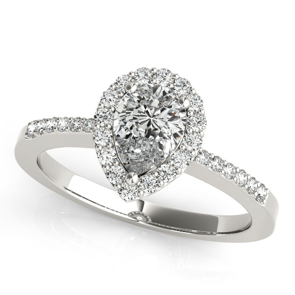 Pear Cut Accented Halo