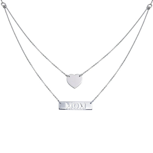 2-in-1 Heart & Bar Necklace